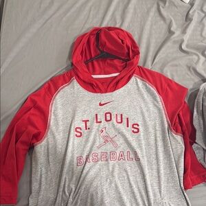 STL Cardinals 3/4 Sleeve Hoodie